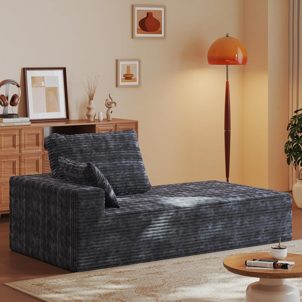 35" Sofa Bed, Boneless Cloud Couch, Rectangular Couch for Living Room, O...