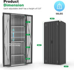 AECOJOY Outdoor Storage Cabinet, Outdoor Cabinets Waterproof with Shelves, Vertical Tall Garden Outdoor Cabinet, Sheds & Outdoor Storage Clearance Cabinet Weatherproof for Outside in Dark Grey