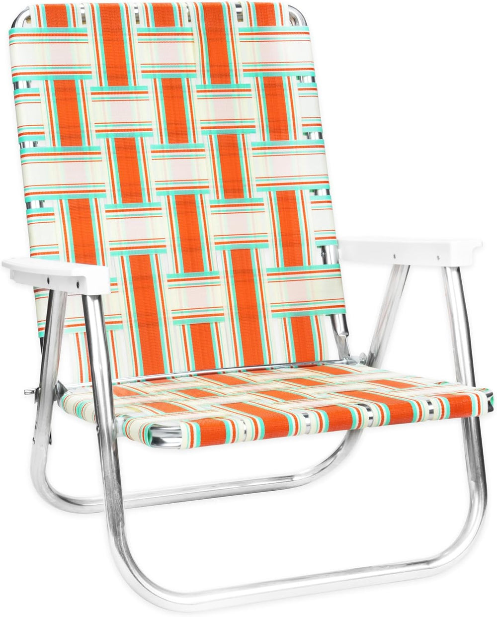 Lawn Chair USA Folding Aluminum Outdoor Patio Lawn Chair | Heavy-Duty Webbed ...