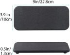 2 Pcs Water Absorbing Stone Trays, Kitchen/Bathroom Sink Soap Dish, Diatomite Tray Used for Hand Soap & Cosmetic Bottles in The Modern Home, 4" W x 9" L, Dark Gray