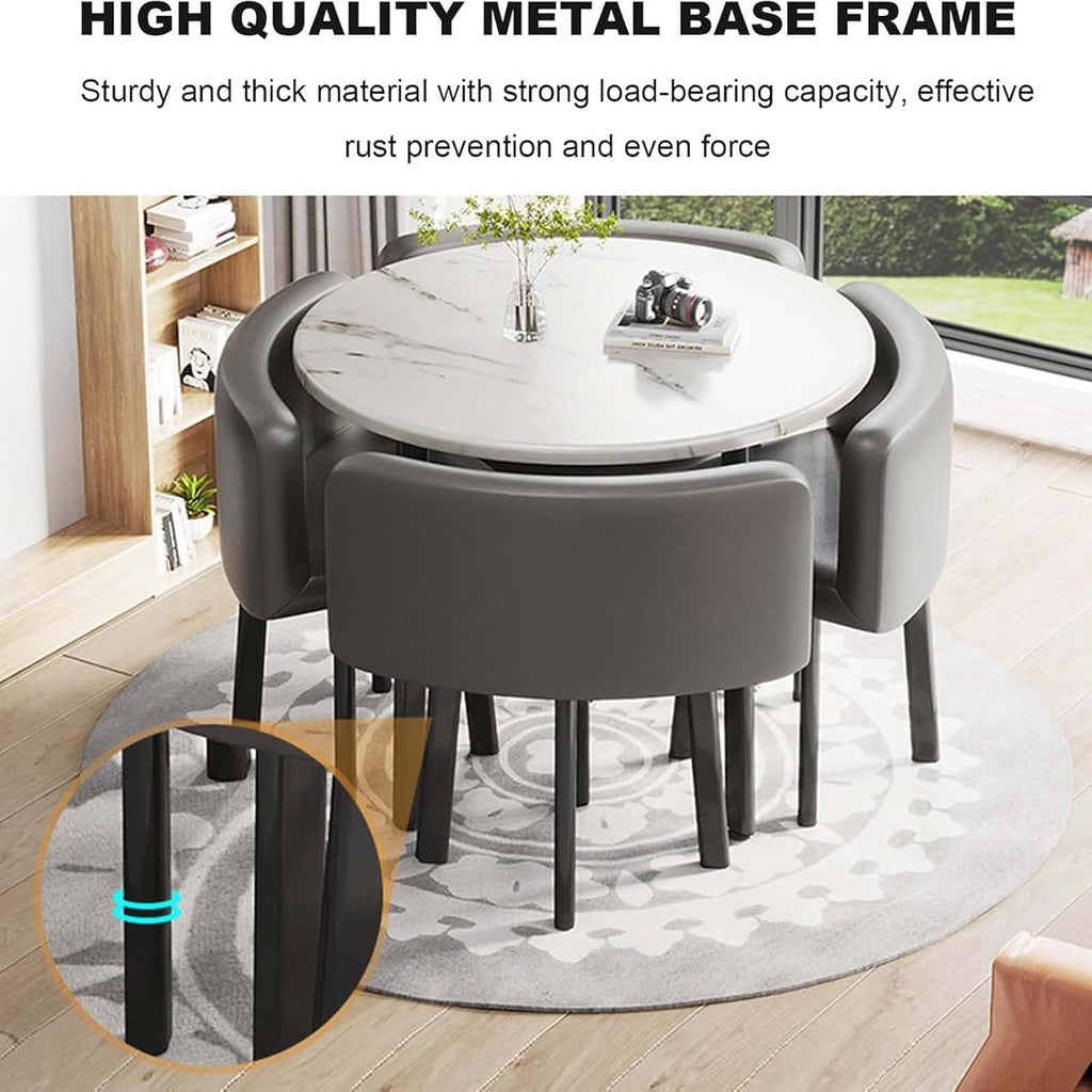 Reception Desk for Spaces with Lockable Drawer, Compact Office Counter Desk Counter Modern Front Lockable Drawers,Modern Round Square Dining Table Set with 4 Chairs Conference Table & Recept
