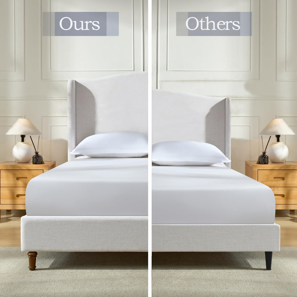 Geelife Upholstered Wingback Bed Size Queen/Tall 54" Headboard Upholster...