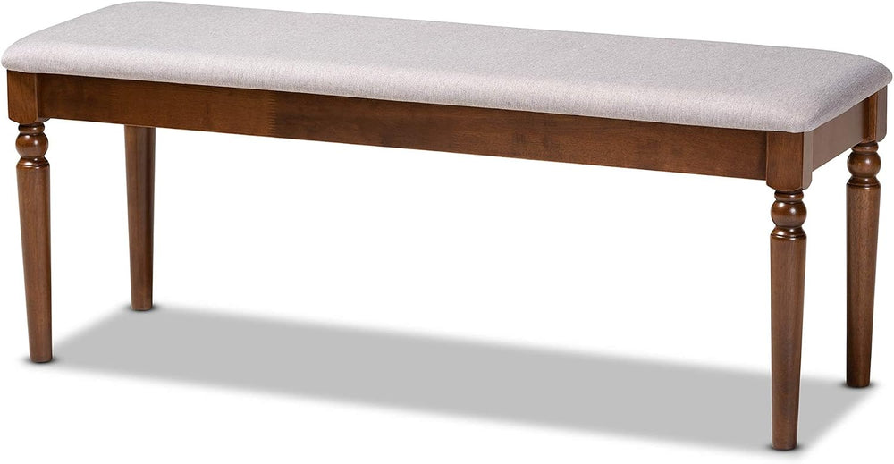 Baxton Studio Giovanni Modern and Contemporary Grey Fabric Upholstered and Wa...