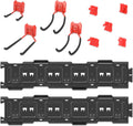 PR1ME 11 pcs Garage Storage Wall Mount Organizer Kit, Garage Storage Wall Rails with Utility Garage Wall Mount Hooks, 2X 31 inch Wall Rails, 4 Steel Garage Hooks, 5 Plastic General Purpose Hooks
