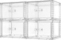 Vtopmart 4 Pack 18QT Clear Stackable Storage Drawers,Easily Assemble Closet Organizers,Plastic Storage Bins for Bathroom,Cabinet,Kitchen Pantry,Under Sink Organization(Medium)
