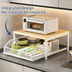 Coffee Pod Drawer Holder,Coffee Machine Storage Rack,Home Kitchen Counter Coffee Bar Organizer,Storage Basket Drawer (White)
