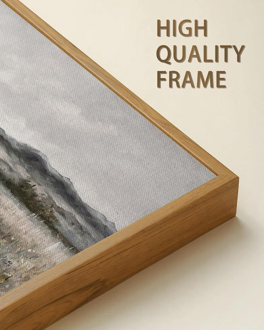 SHENIFY 20x40in Extra Large Vintage Framed Wall Art Meadow with Flowers Lands...