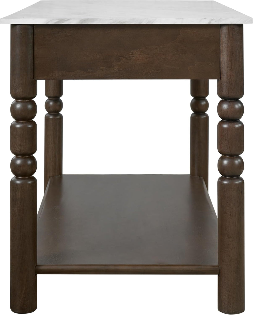 Merax Kitchen Island with Storage, 4 Drawers, Farmhouse Wood Island Table | K...