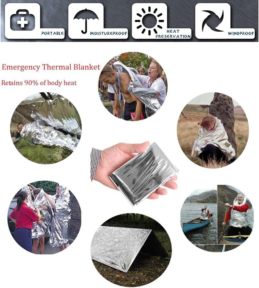 XUANLAN Emergency Survival Kit 13 in 1, Outdoor Survival Gear Tool with Survi...