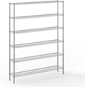 14" Deep x 72" Wide x 96" Height Wire Shelving Kit | 6-Tier | NSF Commercial Storage Rack Unit
