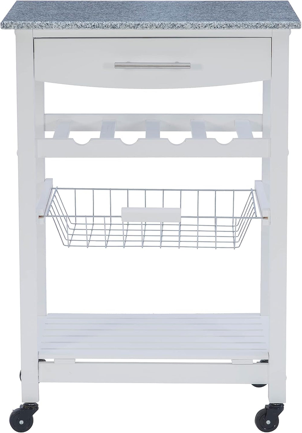Linon Kitchen Island, White, 22.88 x 15.75 x 33.88