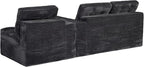 Eafurn 105" L-Shaped Boneless Modular Sectional Sofa with Movable Ottoman, Comfy Corduroy Floor Couch with Deep Seat and Tufted Seat, Flexible Module Combination for Living Room, No Assembly | Deep Seat, Wider Armrest, Free Combination, Tufted