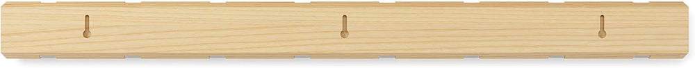 Umbra Flip Coat Rack, Wall Mount 8-Hook, Space Saving, Natural/Nickel