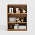 41" Wooden Bookshelf, 2 Shelves Bookcase, Modern Bookshelf with Adjustable Shelf for Home Office, Study Room, Oak