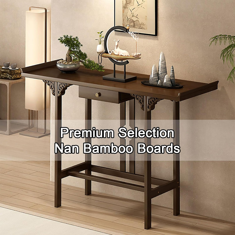 Altar Table Buddha Altar Table with Storage Drawer for Home Retro Chinese Sty...