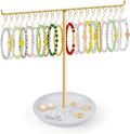 OAOLEER Bracelet Holder Display, Gold Jewelry Holder with 20 Movable Hooks Bracelet Stand Organizer, Jewelry Display Stand for Necklaces Bangles