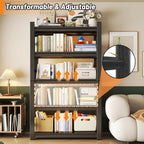 Garage Storage Shelves,5 Tier Shelving Unit, 40 inch Wide, 18” Deep, 78” Tall Organizer Metal Shelf for Basement/Laundry/Pantry Heavy Duty, Adjustable,Easy to Install (5Tier-47"Wx24"Dx72"H with Fence)