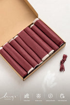 Ling's moment Chair Sashes, Wedding Aisle Decorations, Burgundy Pink Blush | 16pcs Chair Cover Draping Fabric Wrinkle-Free with Tie for Party Ceremony Reception Floral Arrangement Banquet Outdoor Decor