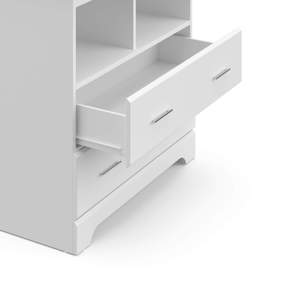 Storkcraft Brookside 2 Drawer Changing Table Dresser, White