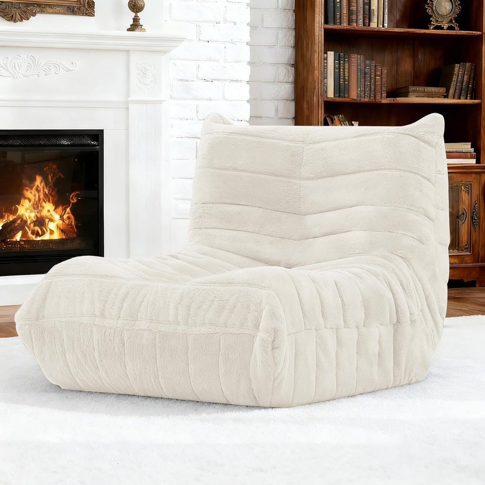 Bean Bag Chair for Adults, Giant Bean Bag Sofa Oversized Beanbag Chairs, Fire...