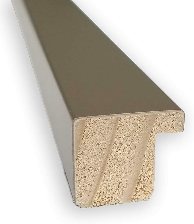 Amanti Art Grey Wall Mirror 25x19 Svelte Clay Grey Rectangle Bathroom Mirror for Wall Decor Living Room, Medium Modern Wood Frame, Hangs Horizonally and Vertically, Bathroom Decor, Beveled Edge