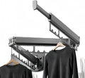 Mounted Wall Drying Rack, Laundry Hanger Dryer Rack, Laundry Hanger Rack, Wall Mounted Clothes Rack, Laundry Room Hanging Rack(Foldable/High-Bearing/Never Fall Off/Third Generation/Grey)