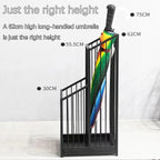 Indoor Metal Umbrella Stand，Umbrella Storage，Tall Metal Standing Umbrella Holder，Umbrella Holder for entryway，for Hotel，Offices，Home，Commercial(Gold,40 * 25 * 62cm/16 * 8 * 24.4in)