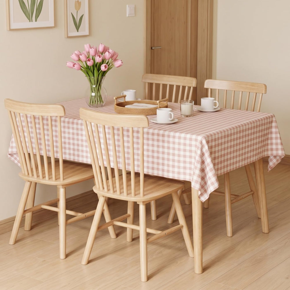 Windsor Dining Chairs Set of 4, Spindle Back Wooden Chairs