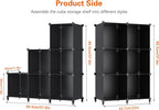 HOMIDEC 6-Cube Storage Organizer, Closet Organizer Storage Cabinet Shelf Bookcase Bookshelf,Storage Cubes Organizers Cabinet for Kids,Closet, Bedroom,Bathroom