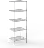 24" Deep x 30" Wide x 86" Height Wire Shelving Kit | 5-Tier | NSF Commercial Storage Rack Unit