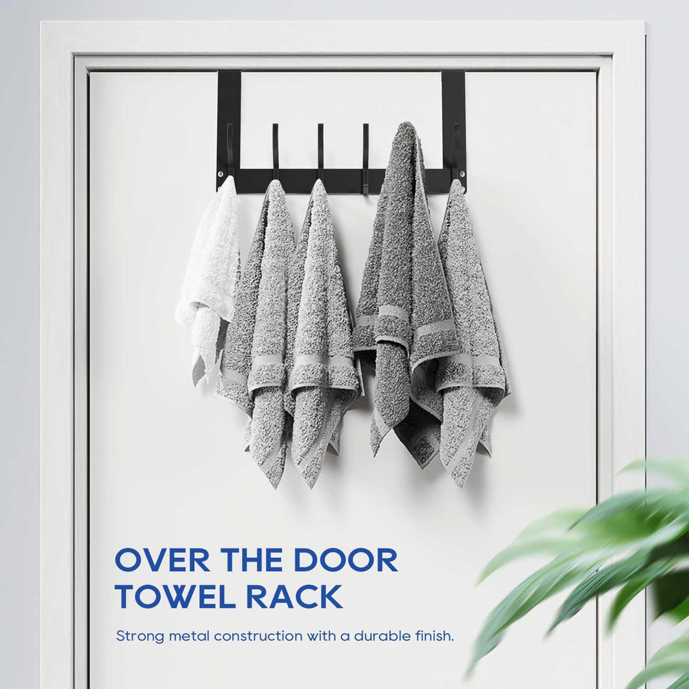 2-Pack Over The Door Hooks, No Assembly Required Door Coat Rack
