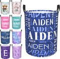 Custom Name Laundry Hamper, Personalized Laundry Baskets with Name for Boys Girls Women Men, Customized Collapsible Dirty Clothes Hamper Easy Storage Gifts for Bedroom Bathroom Living Room