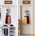 ZEDODIER Scarf Organizer Scarf Hanger for Closet, 2 Pack Rotatable Sturdy Hijab Holder Holds 40 Scarves, Space Saving Closet Organizers and Storage, Black