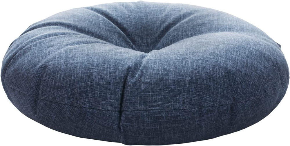 Magpie Fabrics Outdoor Round Bistro Seat Cushions with Ties Set of 2, Tufted ...