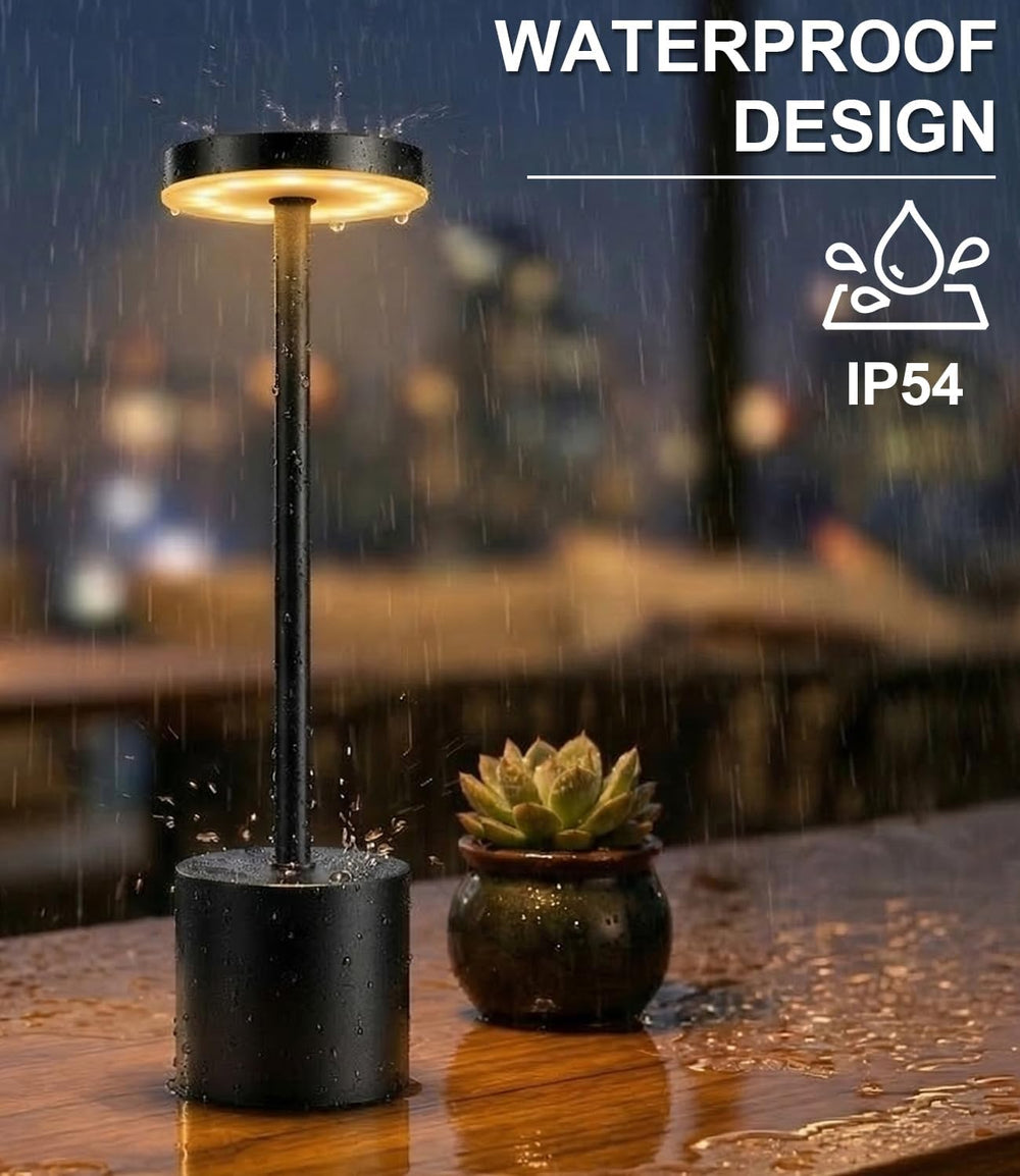 Cordless Table Lamp Set of 2, Rechargeable 5000mAh Battery Operated Outdoor T...