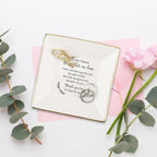 To My Future Daughter in Law Gifts, Daughter in Law Ceramic Ring Dish, Daughter in law Wedding Present from Mother In Law, Bonus Daughters Jewelry Holder for Birthday, Wedding, & Special Occasion
