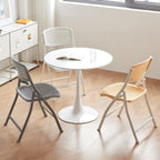 Plastic Folding Chair - 4 Pack 440LB Weight Capacity Comfortable Event Chair-Lightweight Folding(White)