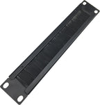 1U Mini 10 inch Brush Cable Management Panel Cable Manager with Brush Strip for Cable Entry in 10 Inch Server Rack, Network Cabinet or Desktop Rack