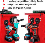 MUTUACTOR 2Packs Large Capability Heavy Duty Magnetic Hooks, Strong Magnet Hooks for Hanging Power Tools, Grill Utensils, Impact Drivers