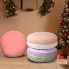 MOMCAYWEX Macaron Bean Bag Chair for Kids and Teens, Medium Bean Bag Sofa with Memory Foam Filling, 27.5"×27.5"×13.5", Purple and Red