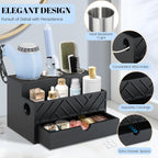 Hair Tool Organizer, Hair Dryer Holder with Drawer, Bathroom Countertop Organizer for Bathroom Accessories, Blow Dryer Organizer for Hair Styling Tools, Vanity Organizer for Bathroom, Vanity, Kitchen