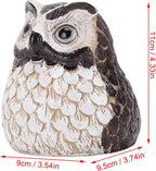 Faux Owl House Decorative Spare Key Hider, Key Hider Resin Weather Water Proof Things Hiding Holder Safe Storage Box Aesthetic Owl Lawn Ornament for Indoor Garden Yard Patio