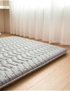 Premium Foam 3.2" Thick Japanese Futon Floor Mattress - Full Size 54"x80" 100% High-Density Foam,Comfortable Sleeping Pad,Tatami Mat for Dorm,Bedroom or Guest Room，Boys Girls Dormitory Pads(Hemp Gray)