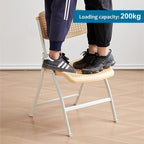 Plastic Folding Chair - 4 Pack 440LB Weight Capacity Comfortable Event Chair-Lightweight Folding(White)