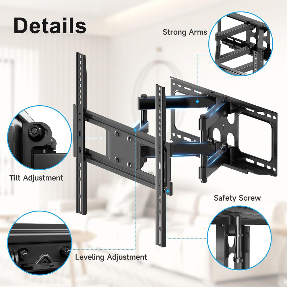 XINLEI Full Motion TV Wall Mount for Most 26"-70" Flat/Curved TV, S...