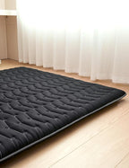 Premium Foam 3.2" Thick Japanese Futon Floor Mattress - Queen Size 60"x80" 100% High-Density Foam,Comfortable Sleeping Pad,Tatami Mat for Dorm,Bedroom or Guest Room，Boys Girls Dormitory Pads(Black)
