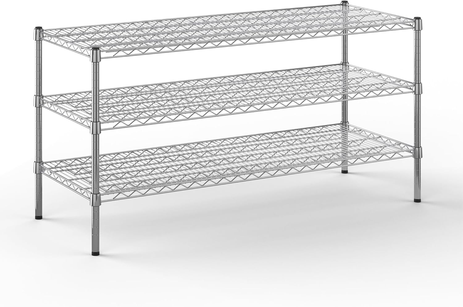 21" Deep x 54" Wide x 27" Height Wire Shelving Kit | 3-Tier | NSF Commercial Storage Rack Unit