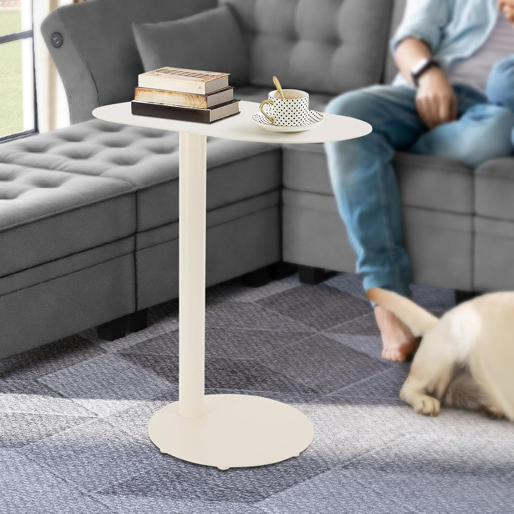 C-Shaped Side Table, End Table for Couch & Sofa Side Table - 25''...