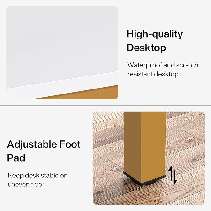 Tribesigns 6.5FT Conference Table, 78.7 Inche Rectangle Meeting Seminar Table, Large Business Tables for 6-8 People (Only Table)