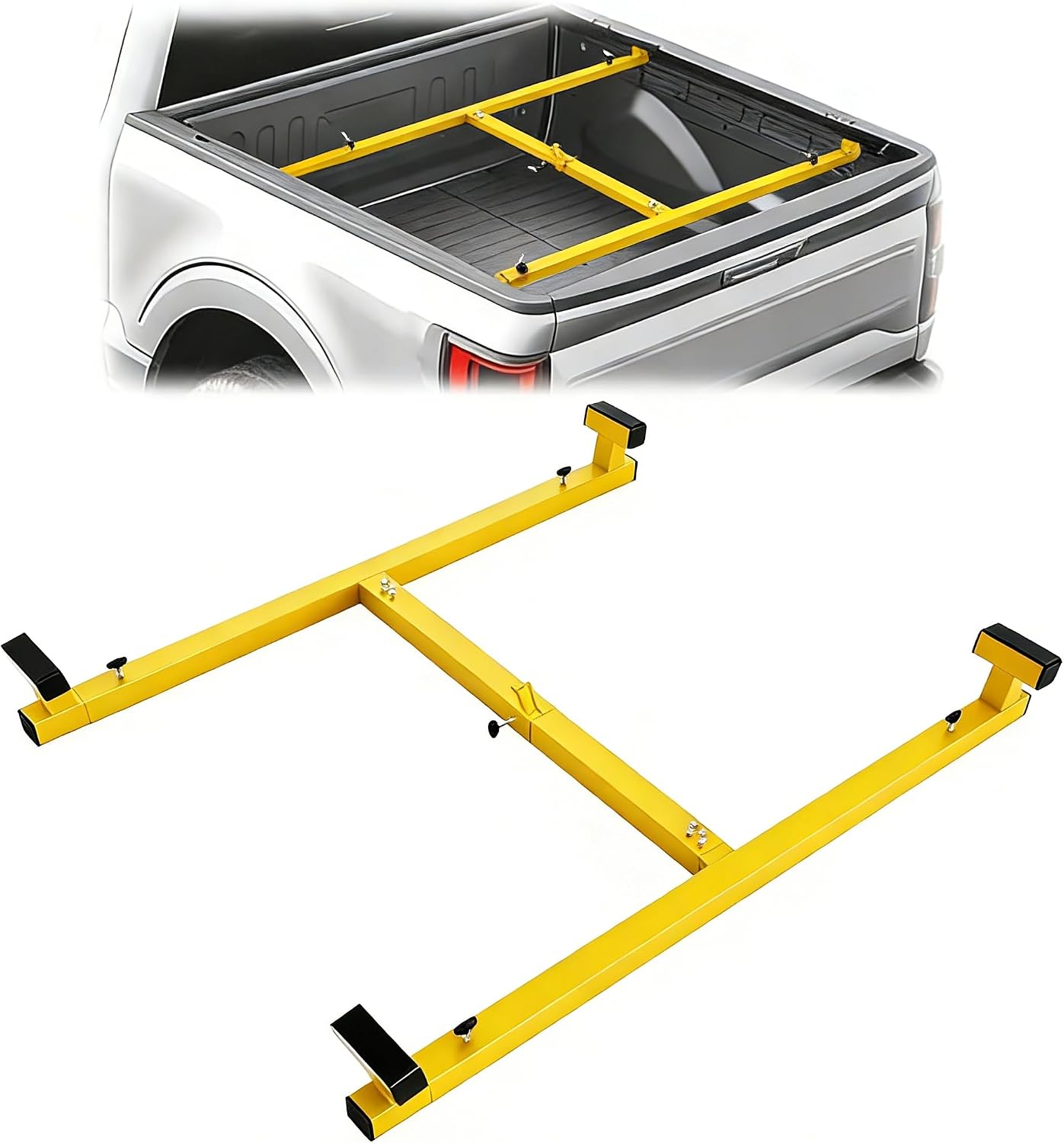 GarveeTech Truck Bed Lifter Box for Pickups Trucks, Heavy-Duty Truck Bed Lift Support 800 LBS Weight Capacity and Capacity Works On Beds, Yellow